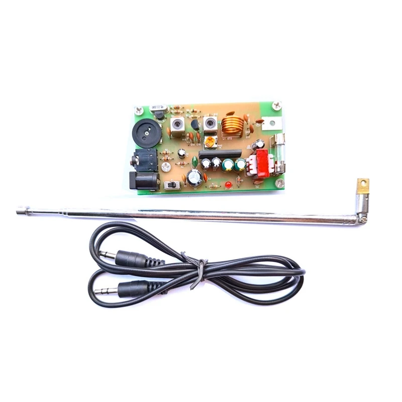 

Shortwave AM Radio Transmitter Board 21MHZ Crystal W Antenna Kit Campus Broadcast SW Ham Radio Amplifier