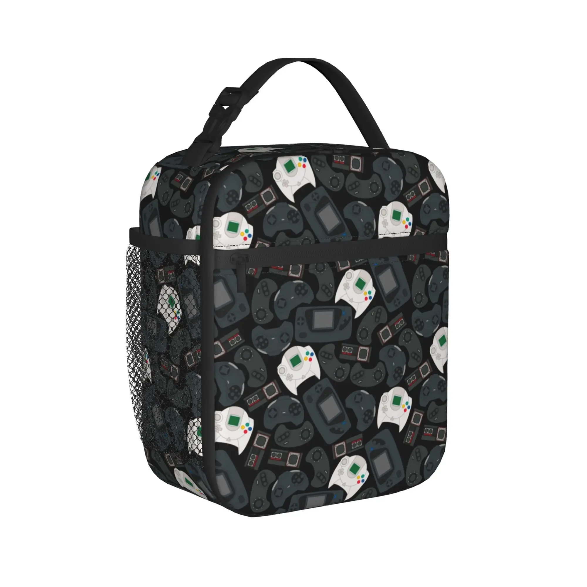 Game Controller Pattern Thermal Insulated Lunch Bags for Picnic  Portable Bento Box Thermal Cooler Lunch Boxes