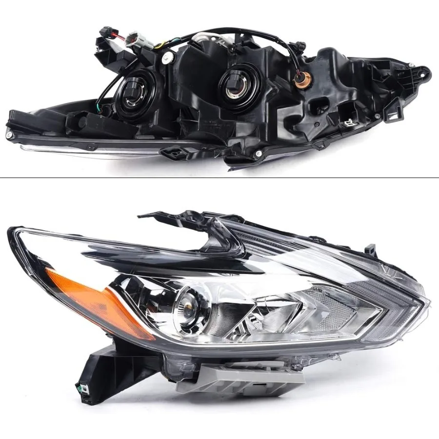 Voor 2016 2017 2018 Altima Koplamp Montage Links Chrome Behuizing Halogeen Koplampen Vervanging Bestuurder en Rechts Passagierszijde