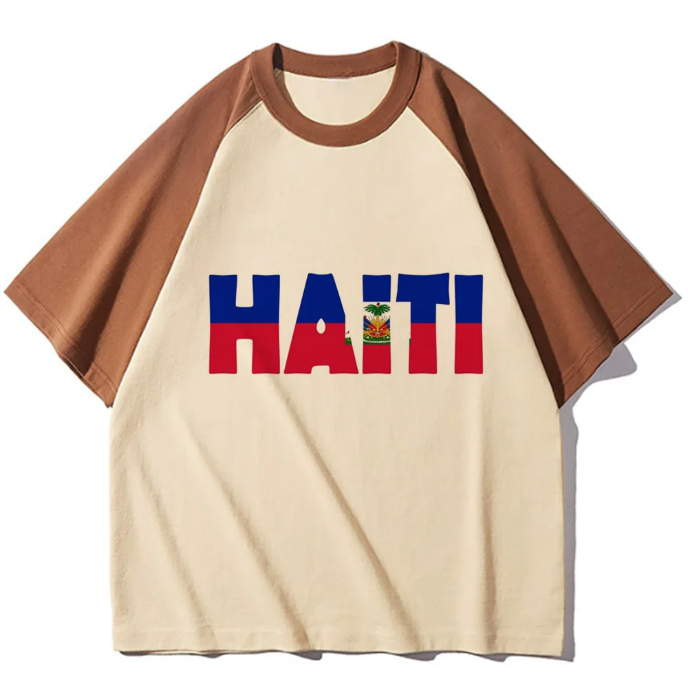 Haiti tshirt women harajuku  Pastel Colorful Pop Culture Y2k anime t shirt 2000s Y2k Punk anime Vintage harajuku