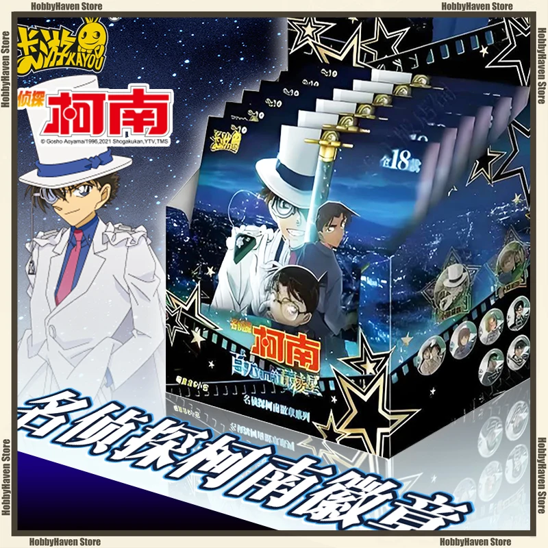 In Stock Card Game Genuine Detective Conan Badge Million Dollar Pentagon Star Steal Kidd Movie Anime Peripheral Collection Gift