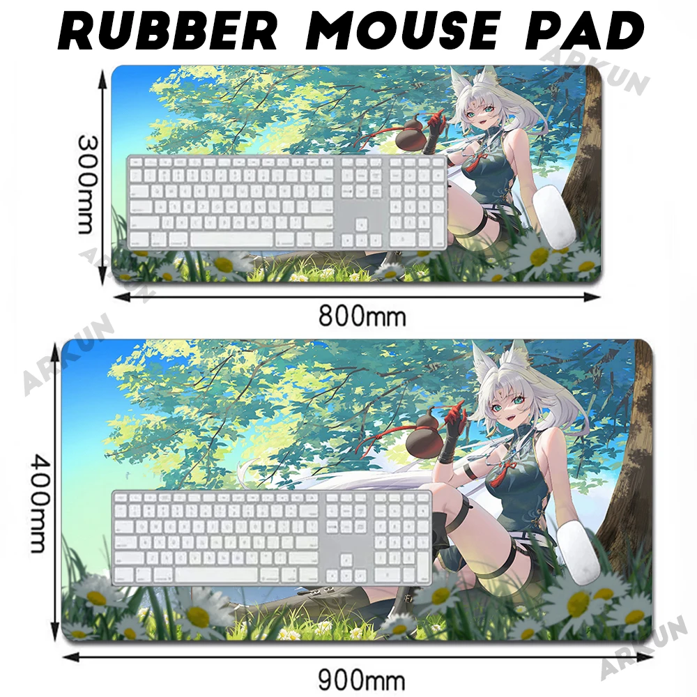 Large 90x40 Cute Kawaii Hot Cool FeiXiao Popular Fashion Game Honkai Star Rail Mouse Pad BIG Computer Table XXL Anti-slip Pad