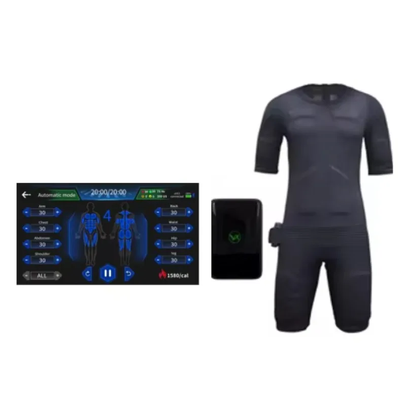New Wireless Muscle Stimulation Suit Electric Stimulation Suit Fitness EMS Suit Training for Muscle Stimulation