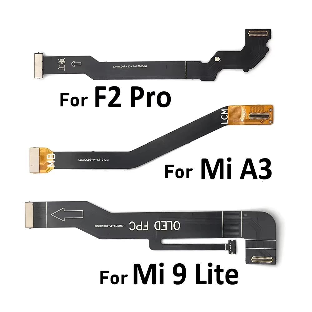 20Pcs/Lot，Main FPC LCD Display Connect Mainboard Flex Cable For Xiaomi Poco F3 Mi A3 Mi 9 11 Lite 11T Pro F2 Pro Redmi K30 Pro