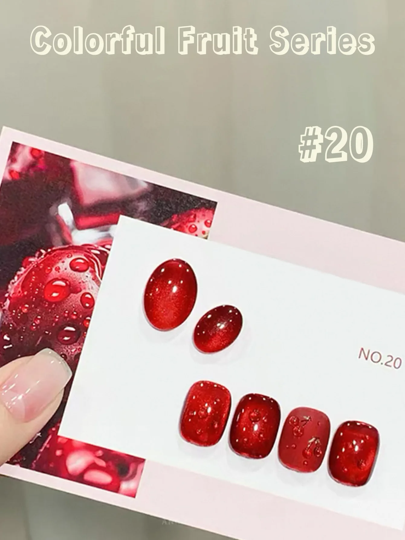 ZH 1-20 ชิ้น 2025 ฤดูร้อนใหม่อินเทอร์เน็ตคนดังยอดนิยม Ice Clear ผลไม้ Cat Eye เล็บเจลเล็บเล็บอุปกรณ์