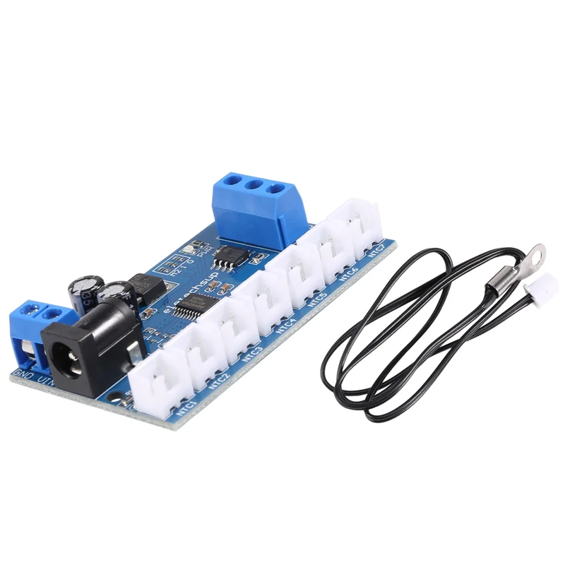 

7-канальный RS485 NTC датчик температуры для измерения MODBUS RTU безбумажный регистратор PLC NT18B07-Новый