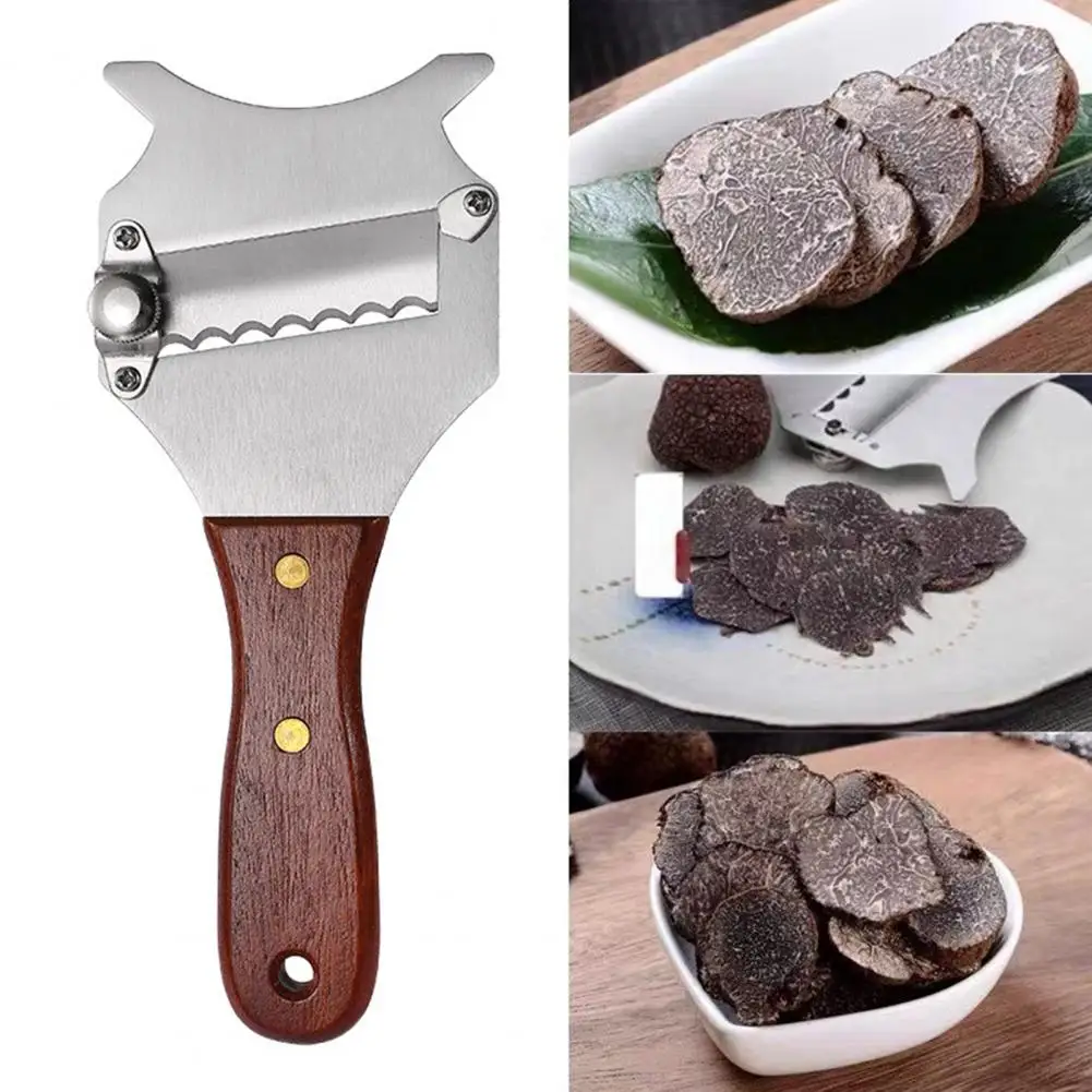 Precision Slicing Tool Adjustable Truffle Slicer with Stainless Steel Blade Ergonomic Handle Professional Cheese for Precise