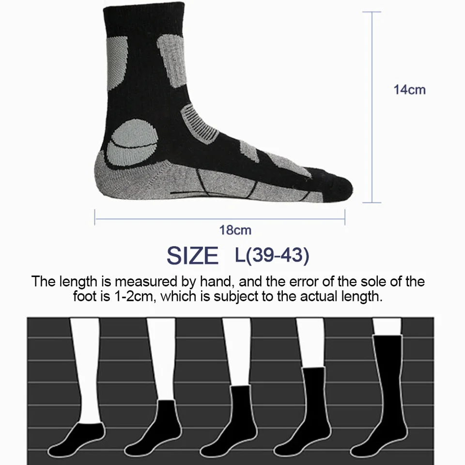 LOOGDEEL Kaus Kaki Lari Mendaki Gunung Kaus Kaki Bersepeda Bernapas Setengah Betis Peredam Penyerap Ringan Lembut Kaus Kaki Wol Merino Pria Wanita
