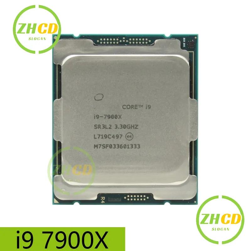 Intel Core For I9-7900X Processor Ten Core Twenty Threads LGA 2066 slot i9 7900X Desktop CPU 3.3GHz 140W 13.75M No fan