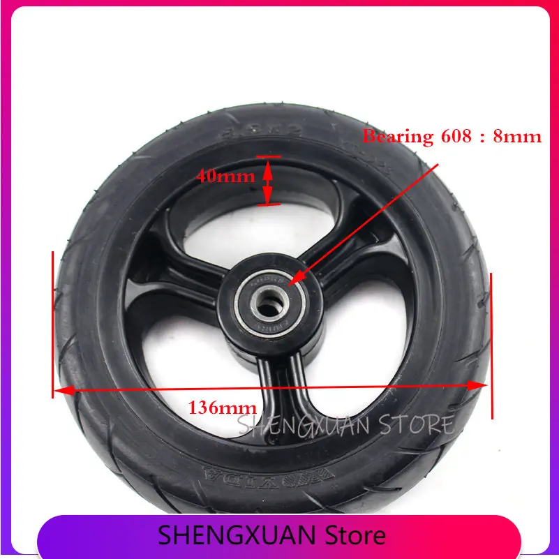 

free shipping 5.5 inch scooter wheel Scooter Tire for Wheelchair Rear Wheel factory original Scooter wheels