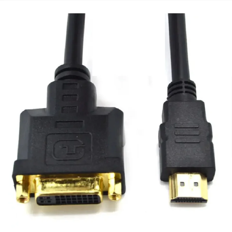 HDMI To DVI Cable M/F Male- Female Video Adapter Cord HDMI-compatible To DVI-I 24+5 Cable Video Adapter CordFor HDTV LCD DVD PC