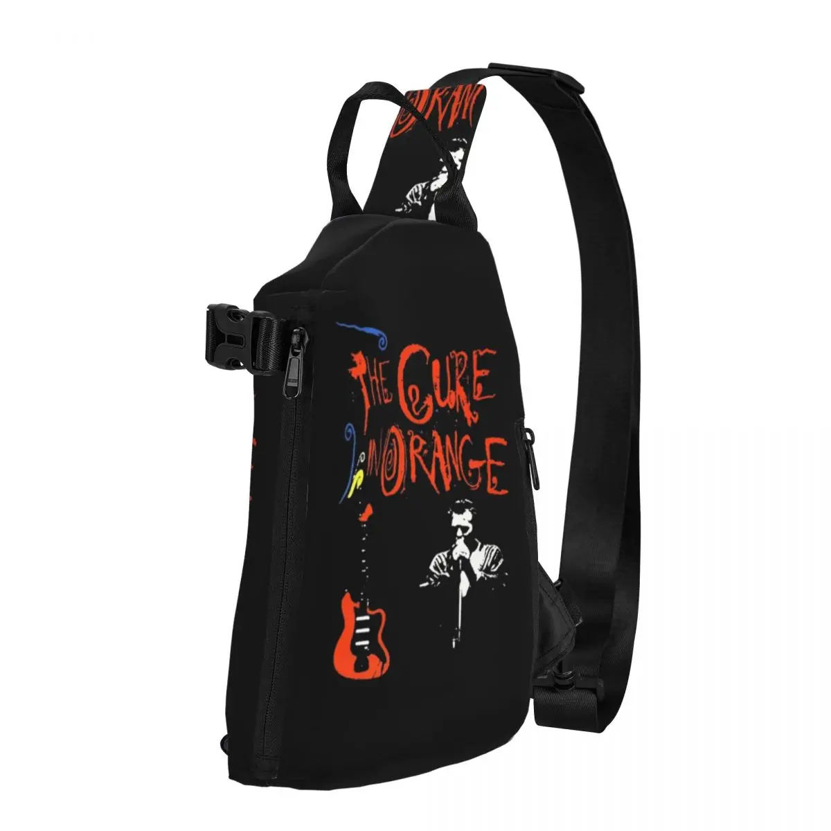 

The Cure In Orange Shoulder Bags the cure music band boy england Novelty Chest Bag Men Camping Sling Bag Daily Print Small Bags