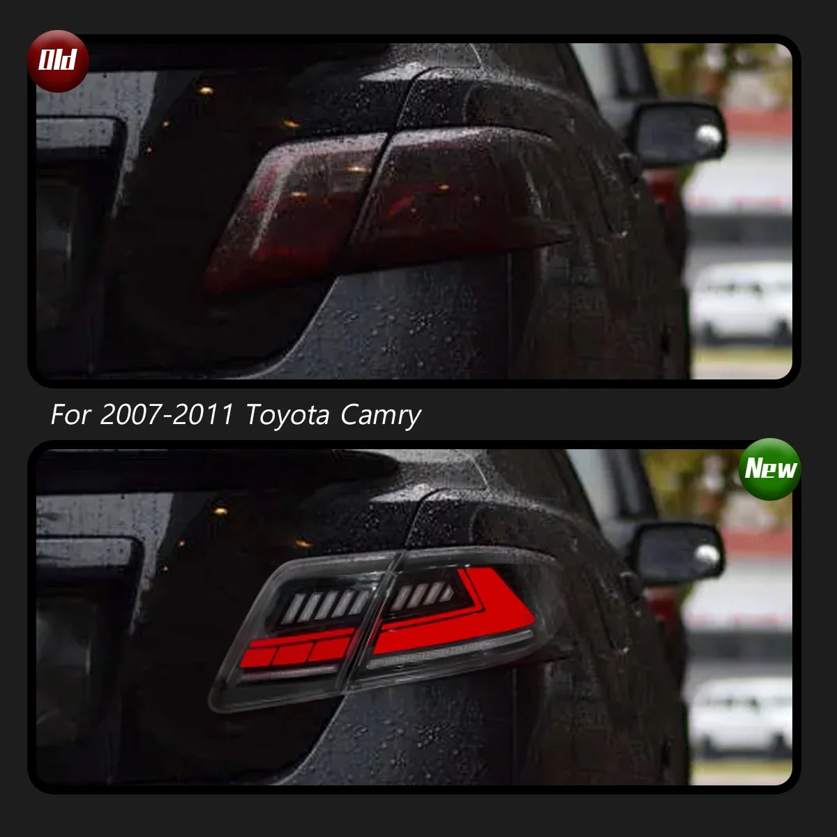 

Plug and Play Car For Toyota Camry Taillight 2007-2011 Upgrade Modified To New DRL Dynamic Turn Signal LED Taillight