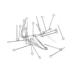 100pcs/Pack Stainless Steel 15-70mm Silver Flat Head Pins For Handmade DIY Jewelry Making Headpin Findings Accessories