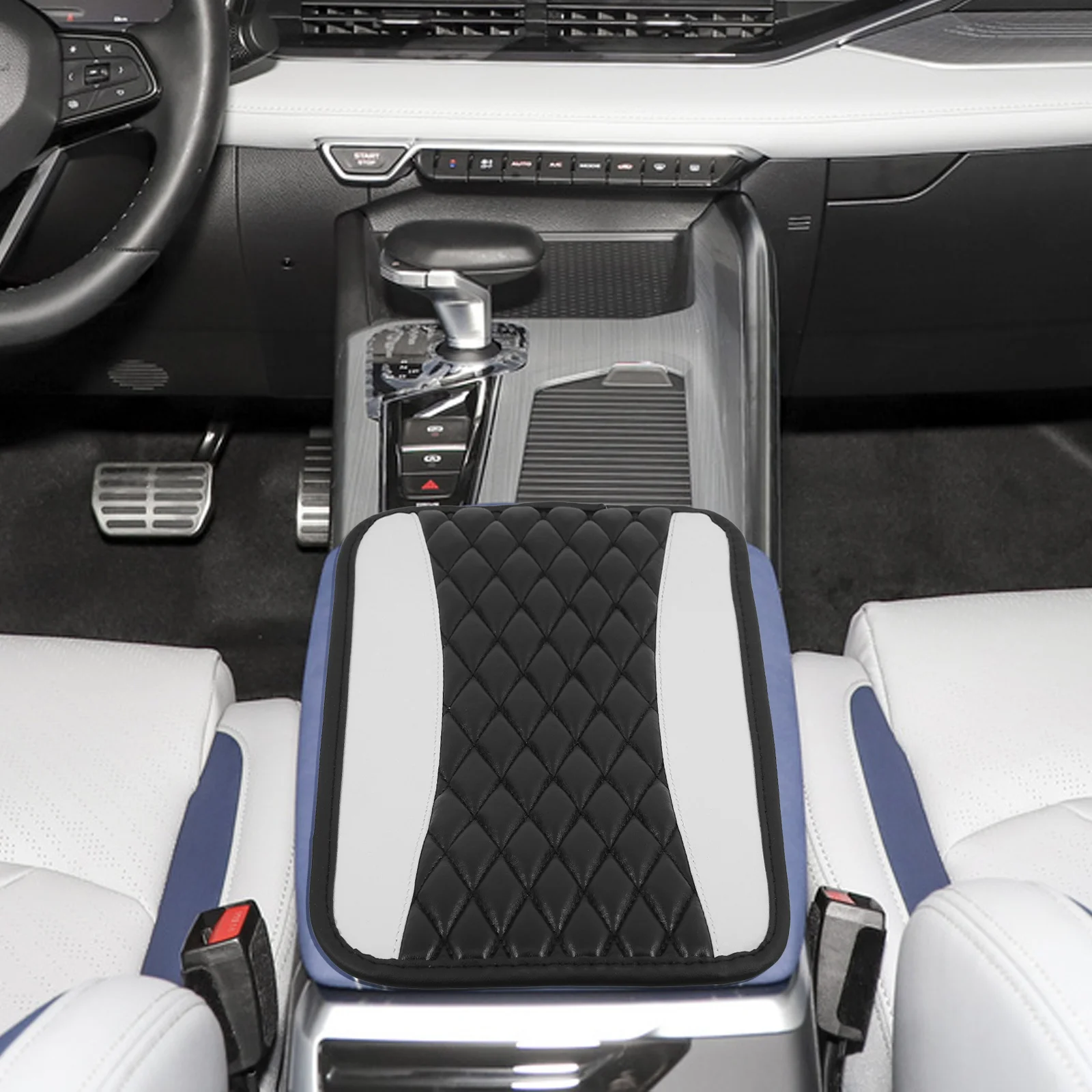 

Vehicle Console Pad Car Armrest Cushion Classic Color Long Lasting Stability No Tools Required Interior Accessory