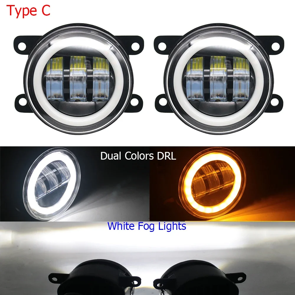 Led Mistlamp Rijden Lamp Voor Suzuki Wagon R Stingray MH44S MH95S 2017-2021 Voorste Auto Richtingaanwijzer Angel eye Drl Halo Ring
