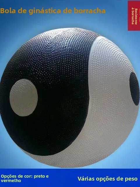 black-and-white-tai-chi-ball-fitness-ball-empty-material-no-crack-rubber-anti-fall-non-slip-for-beginners-middle-aged-and-eld