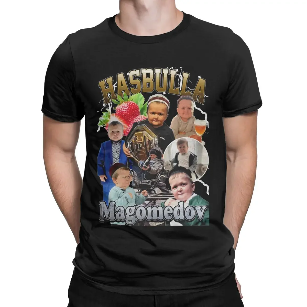 Short Sleeve Clothing Summer Tema Hasbulla Magomedov T Shirts Men Cotton Casual T-Shirt Round Neck Retro Khabib Tees oversized