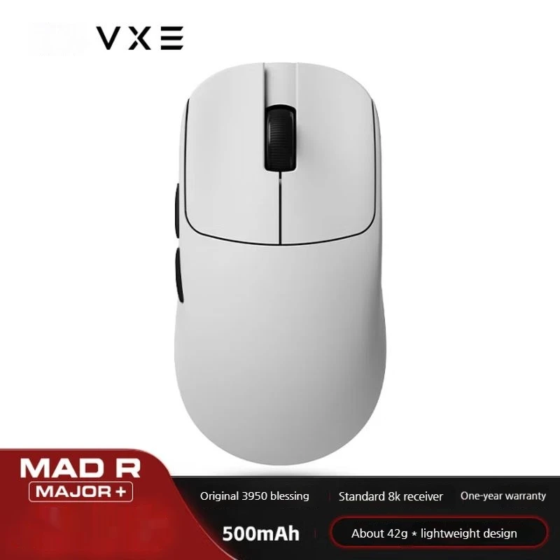 

ATK VXE MAD R/R MAJOR ultra lightweight game esports wireless mouse dual-mode no hole ergonomic long endurance mouse PAW3395 ﻿
