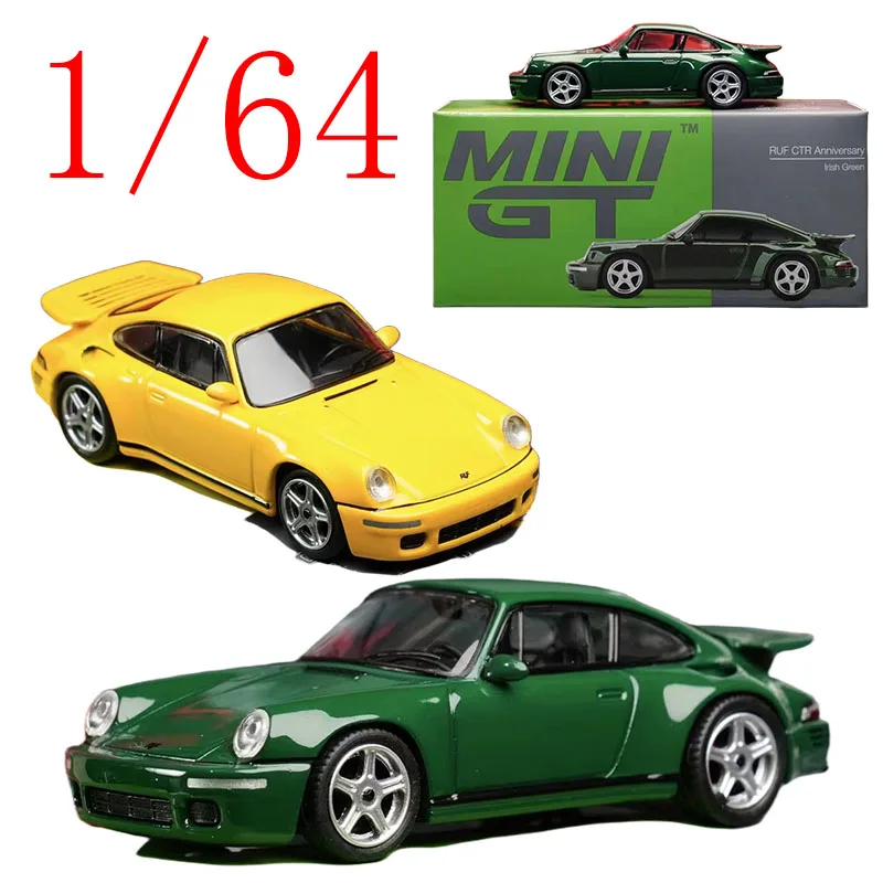 

MINIGT Diecast 1/64 Scale Porsche Alloy Model Cars Porsche RUFCTR Anniversary #385 Play Vehicles Toys for Boys Gift Original Box