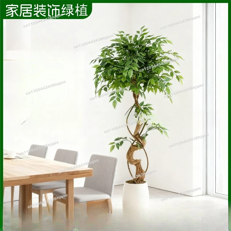 Hot-selling Simulated Artificial Green Plant Banyan Tree, Realistic Landscaping, Large Indoor Simulated Green Plant Ornament
