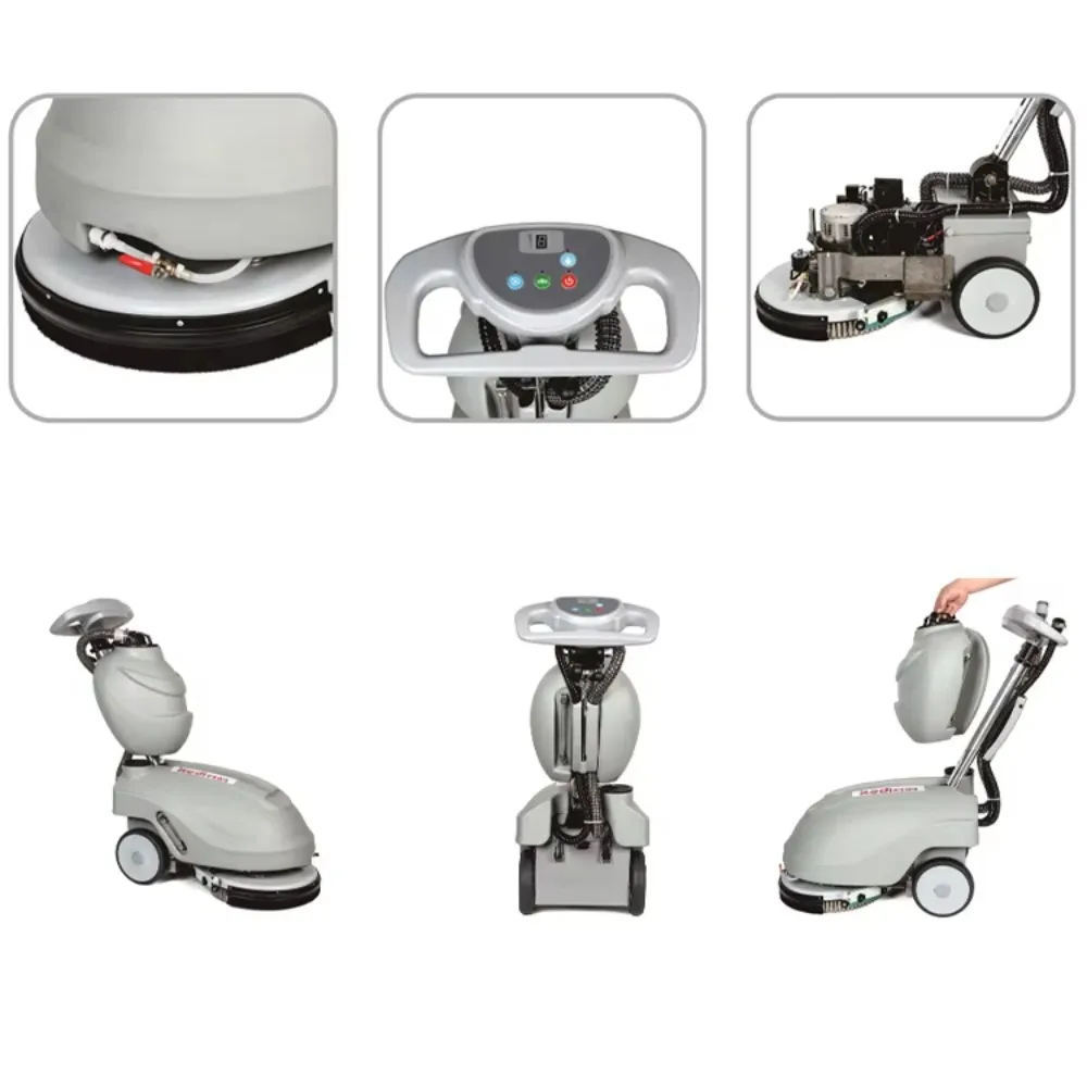 Compact Floor Washing Machine, Scrubber Dryer, Hotel Supermarket Cleaning Equipment, Efficient Floor Scrubbing Tool view 4