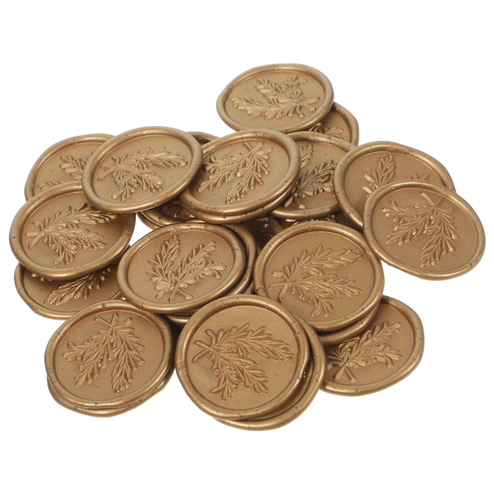 

25pcs Wax Stickers Self Adhesive Wax Seal Sticker Envelope Seals Copper Rose F45 Easy Craft Decorations Gift Box
