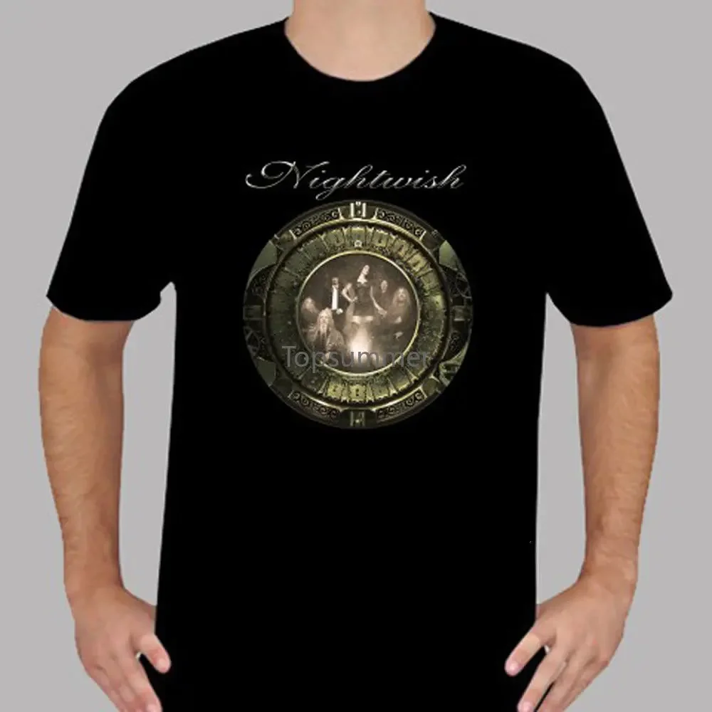 New Nightwish Tour Concert 2018 Logo Rock Band Men'S Black T-Shirt Size S To 3Xl