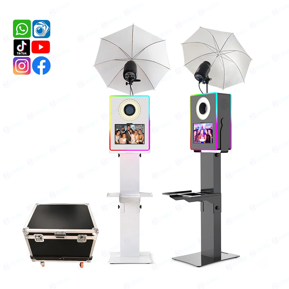 

Microsoft Surface Pro or iPad DSLR Photobooth Shell for Birthday Party Camera Selfie Photo Booth Machine Kiosk With Flight Case