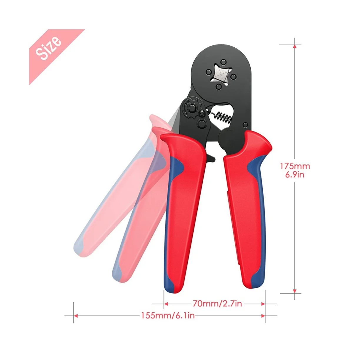 HCS8 6-4 Cold Pressing Tool for Wire Pressing Pliers of European-Style Tubular Terminal