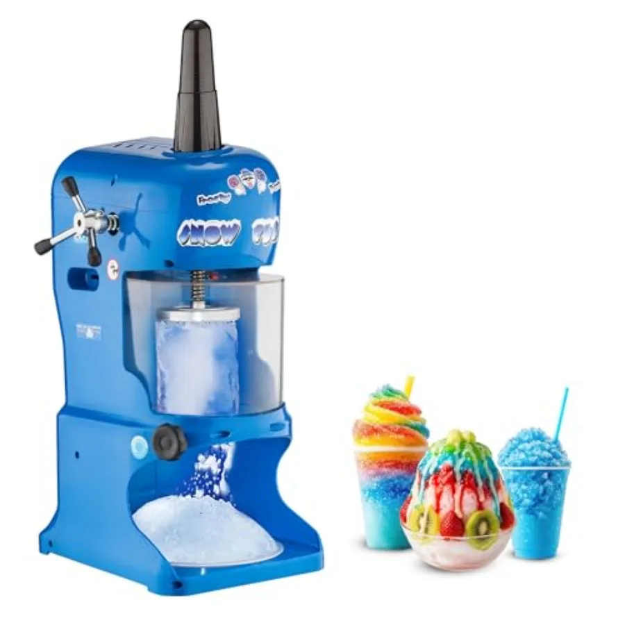 

Snow Cone Machine - Electric Block Ice Shaver and Snow Cone Maker with Adjustable Blades for Parties, Events, and More