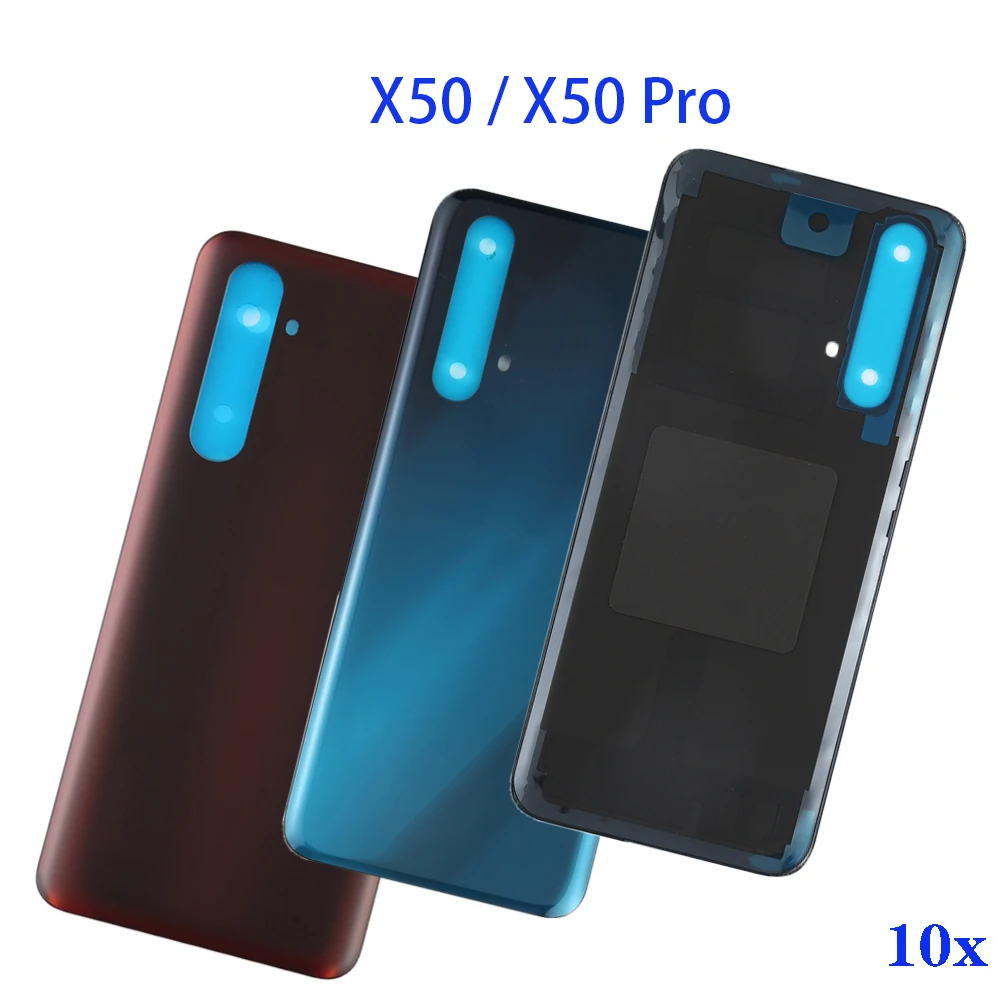 10PCS Zurück Glas Batterie Abdeckung Panel Ersatz Kit Für OPPO Für Realme X50 Pro 5G Gehäuse Chassis Core hintere Körper Tür – Detail 1