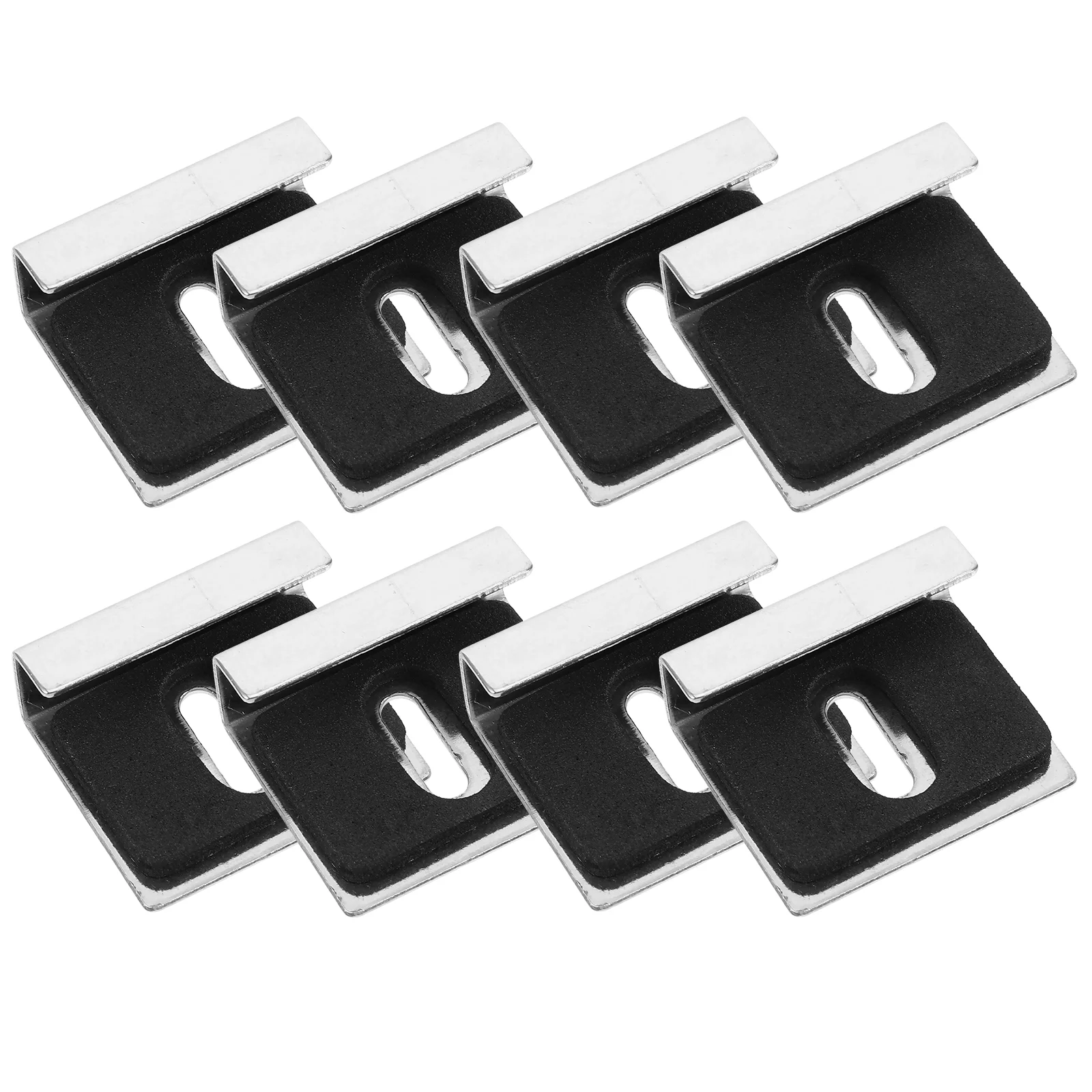 

8 Pcs Glass Bracket Buckle Wall Clips for Hanging Mirror Hanger 304 Stainless Steel Picture Kit