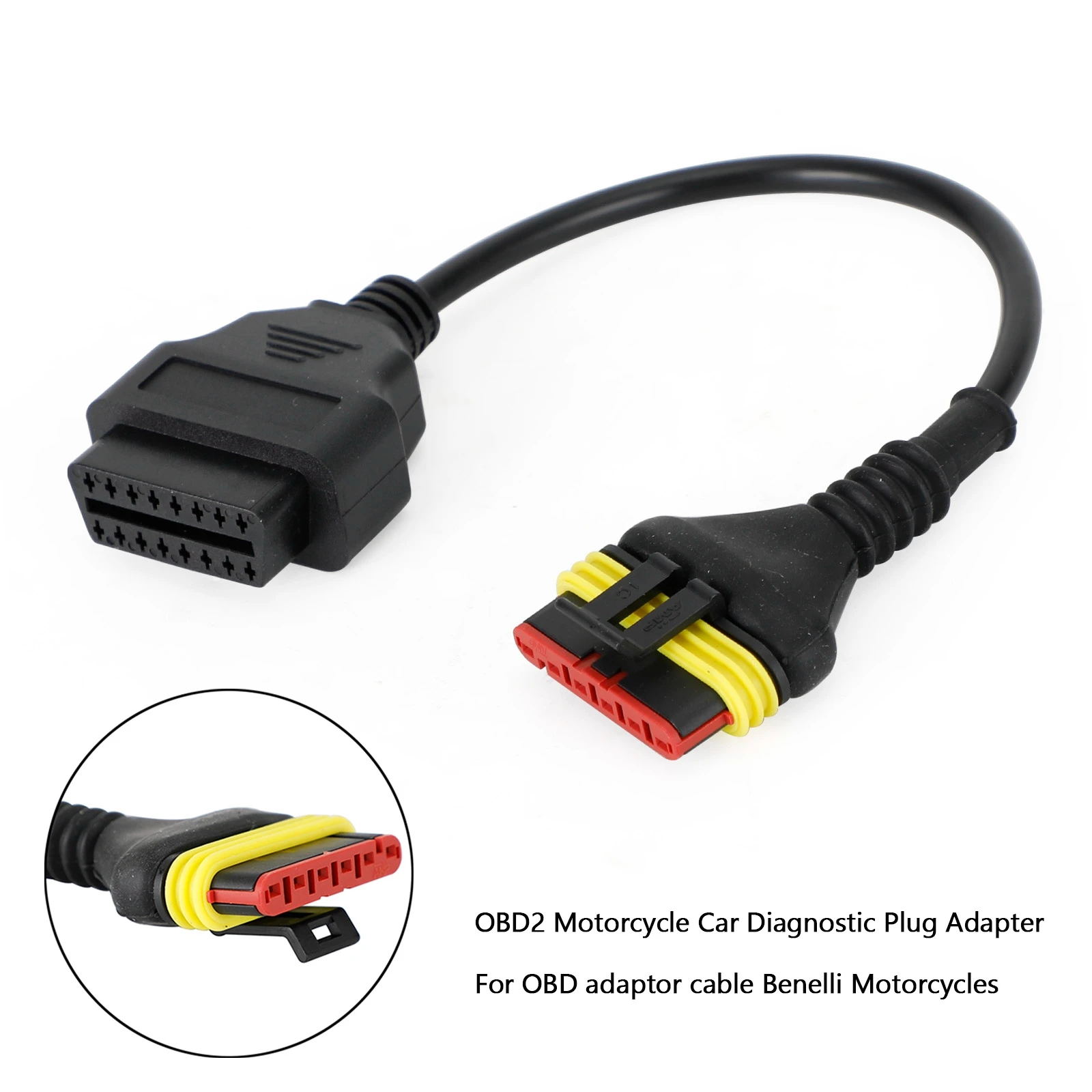 Artudatech OBD2 6 pin Diagnostic Code Reader Adapter Scanner Cable For Benelli Motorcycle