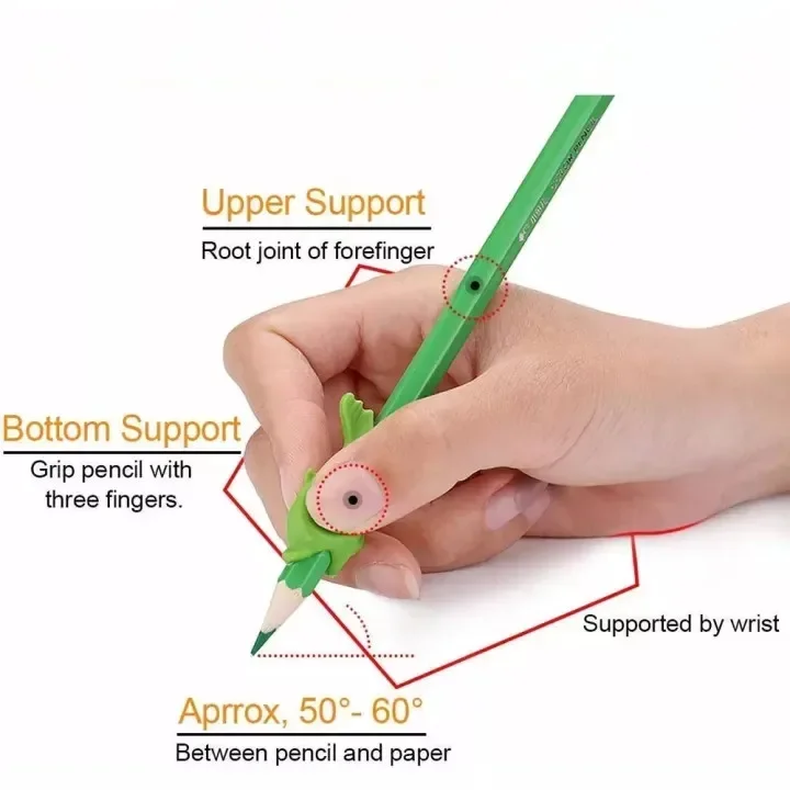 10Pc 魚ペングリップホルダーシリコーン鉛筆把握書き込み修正装置子供のための子供学習補助グリップ文具