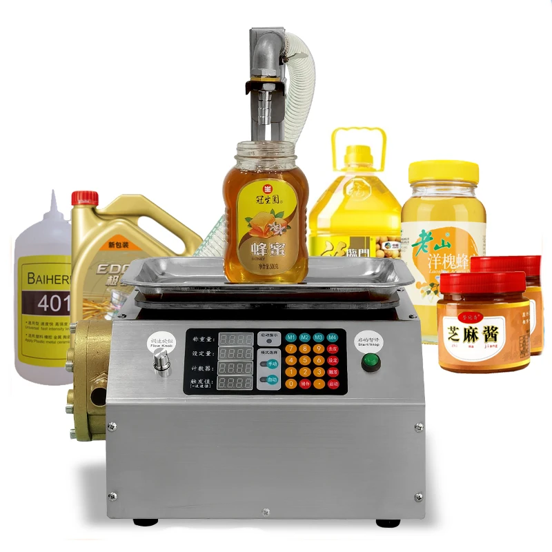 

High Viscous Liquid Filling Machine Automatic Sesame Peanut Butter Honey Weighing Quantitative Dispensing Machine