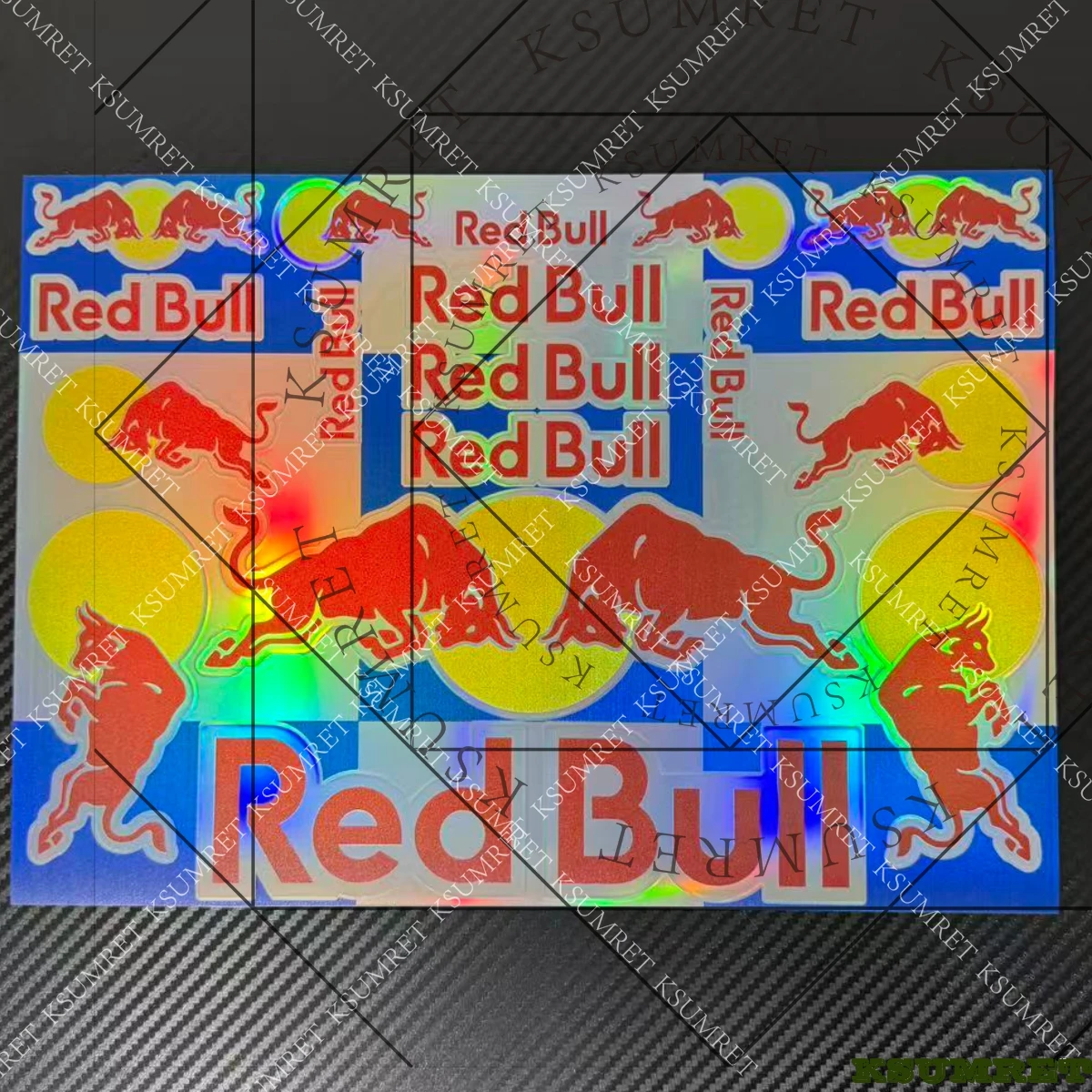 Vinilo para láser Red Bull Racing pegatinas de motocicleta casco emblema Logo calcomanías de tanque HONDA CBR1000RR 600RR YAMAHA R1 R3 R6