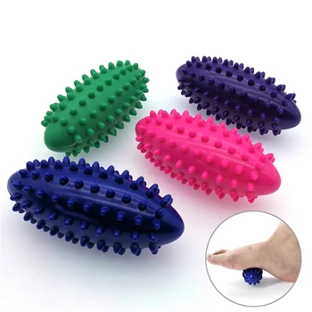 1 stücke Fuß Massage Ball Spiky Reliever Igel Ball Fascia Entspannen Massagegerät Plantarfasziitis Trigger Punkt Shiatsu Schmerzen Relief