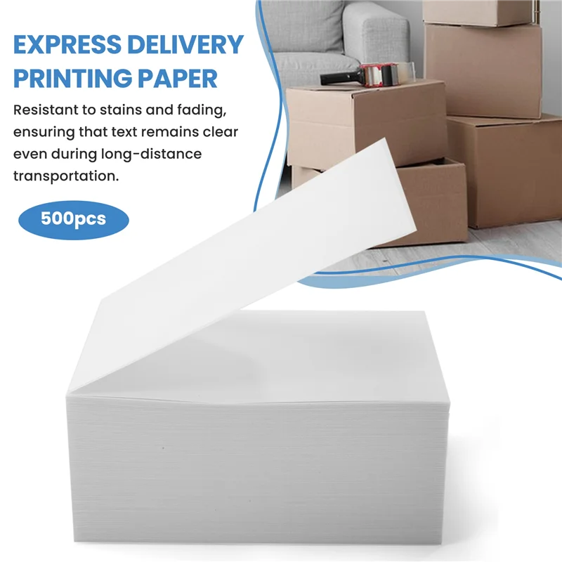 الأمثل 500 قطعة من ملصقات الشحن الحرارية لملصقات الملصقات الحرارية لفة لملصق طابعة بوليصة الشحن #4