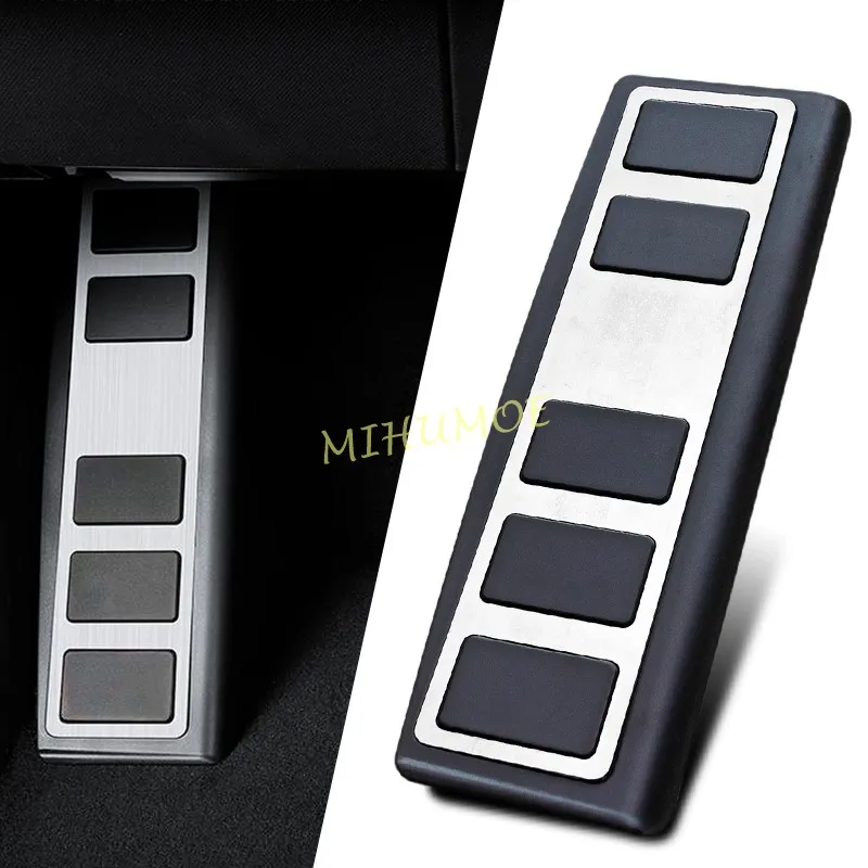 For 2021 2022 2023 2024 2025 2026 Ford Mustang MACH-E Footrest Foot Rest Dead Pedal Pad Cover Overlay