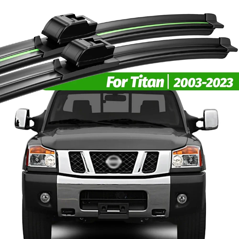 

For Nissan Titan 2003-2023 2pcs Front Windshield Wiper Blades 2004 2008 2010 2014 2018 2019 Windscreen Window Accessories