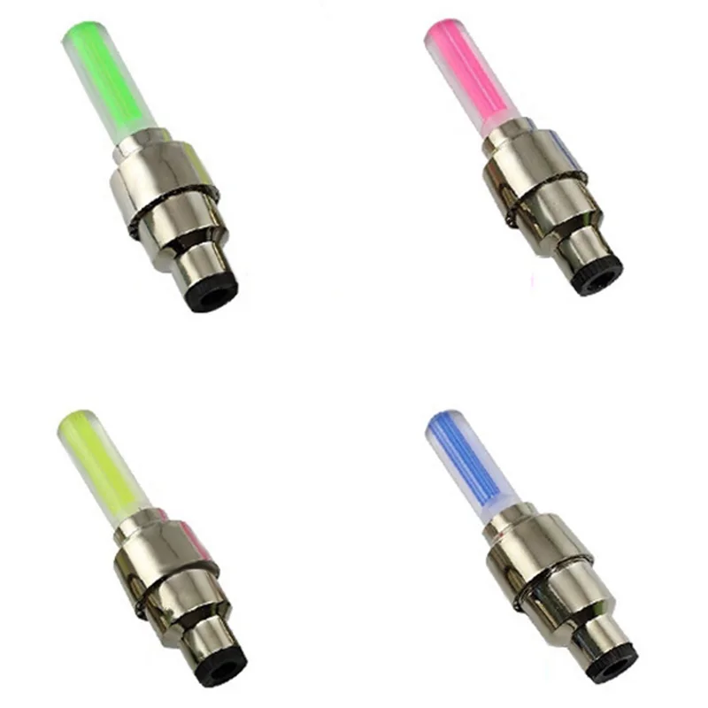 Motion Activated LED Flash Tyre Wheel Valve Cap Light for Car Bike Motorbicycle Accessories