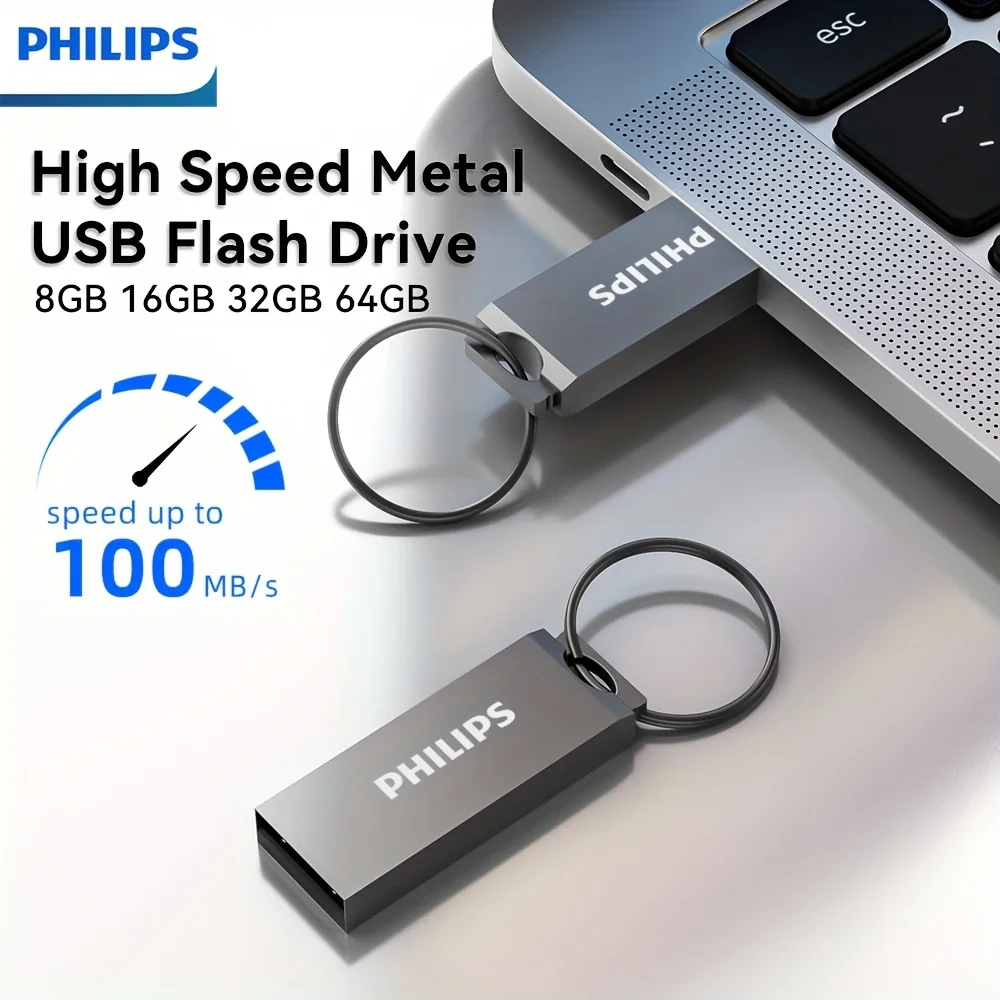 100% Original Philips qualit USB Mini stylo lecteur 64GB 32GB 16GB 8GB USB cl mmoire cl U disque USB cl Pendrive pour PC