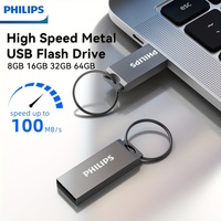 100% Original Philips quality USB Mini Pen Drive 64GB 32GB 16GB 8GB USB Flash Drive Memory Stick U Disk USB Key Pendrive for PC