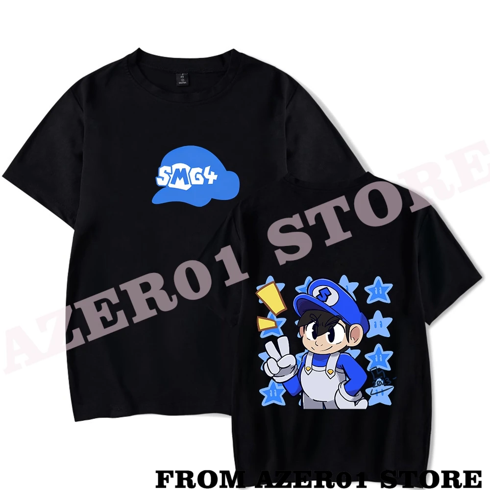 

Летняя Мужская/Женская футболка SMG4 Merch с принтом, уличная одежда, футболка с коротким рукавом и логотипом