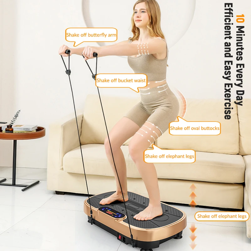 Crazy Fit Updated Fashionable Mini Vibration Plate Exercise Machine with  Bluetooth Home Use - AliExpress 18