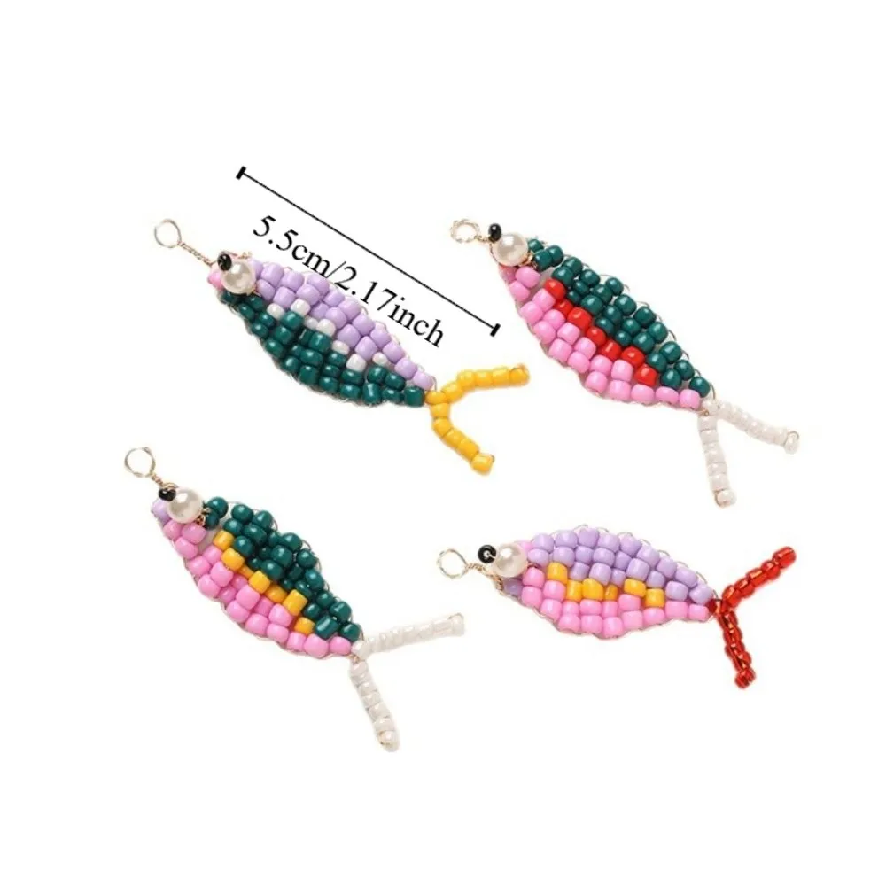 4pcs/set Cute Earring Accessories 3D Fish Shaped Colorful Beads Diy Charms Handmade Craft Cartoon Bag Pendant Jewelry Decoration view 6