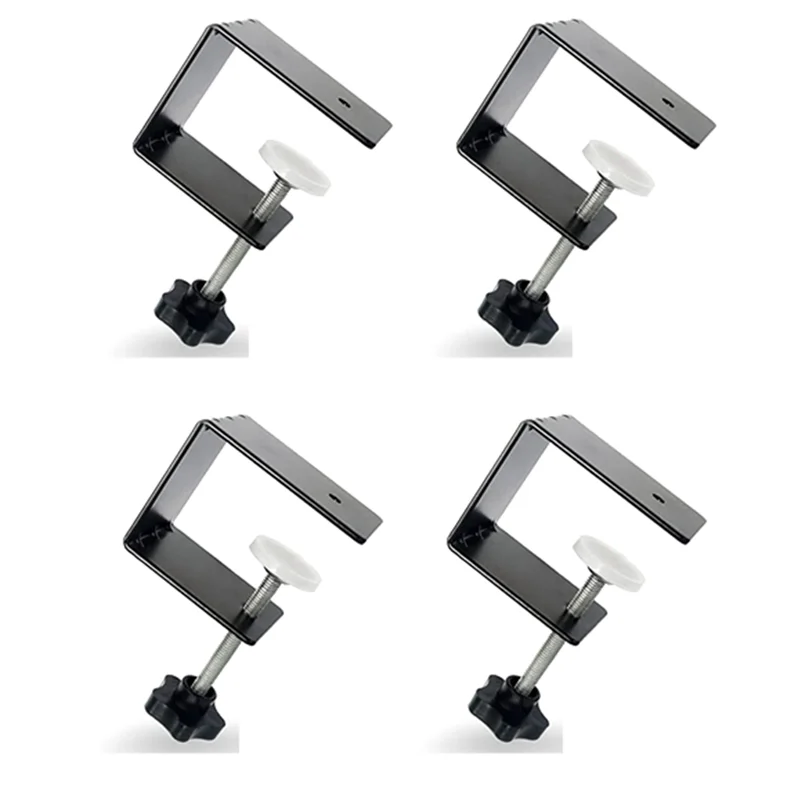 AF90-4Pcs Drawer Fixing Clip Drawer Front Installation Clamp Black For Woodworking,For Tables Desk Mount