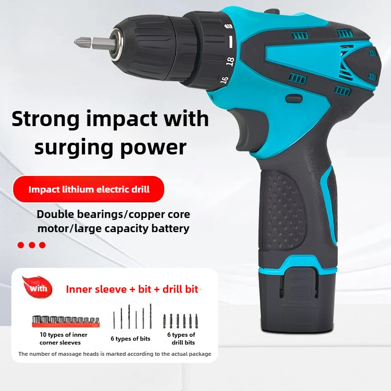 מקדחה ניידת ליתיום לבית כלי עבודה נטענים מקדחה חשמלית מרובת תכניות מברגה חשמלית ישרה ללא מברשת