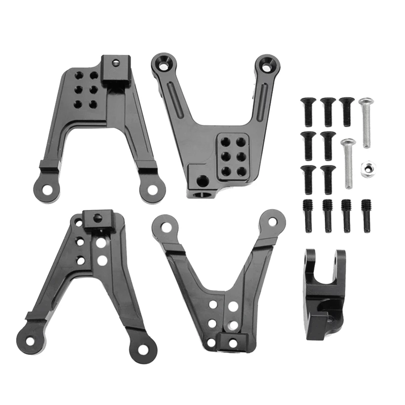 RC Car Aluminum Shock Damper Towers Mount Kit Suspension Connection For 1/10 RC Crawler SCX10 II